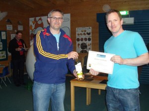 O Lowery Receiving his certificate