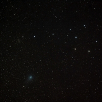 Comet P1 Garrard  Approaching The Coathanger Cluster.