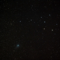 Comet P1 Garrard  Approaching The Coathanger Cluster.