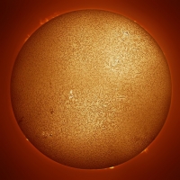 H -Alpha solar image First light using the Lunt LS-35THADX Deluxe, EQ6 Pro. Mount, DMK 21AU618.AS