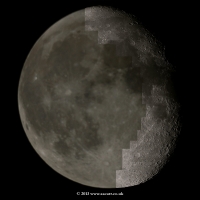 34 Panel Mosaic of the Terminator of the Moon on 22-09-13