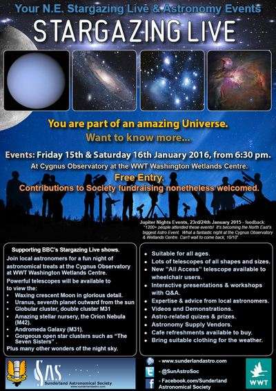 North East Stargazing Live Event January 2016